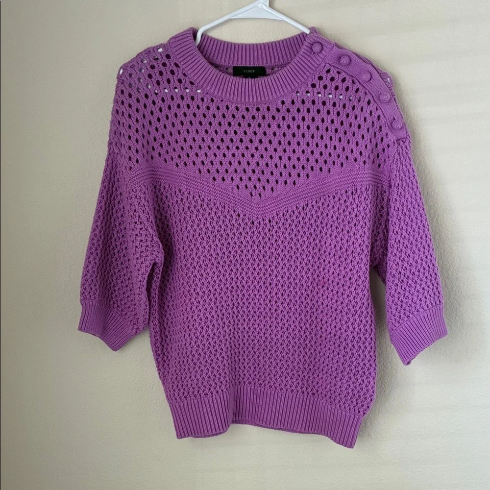 J. Crew Lavender Knit Sweater